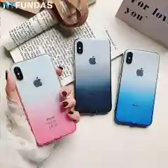 Силиконовый чехол на iPhone | Полупрозрачный градиент 5 / 5s / se / 6 / 6s / 6+ / 6s+ / 7 / 8 / 7+ / 8+ / X / XS / XR / XS Max / 11 / 11 Pro / 11 Pro Max / SE 2020
