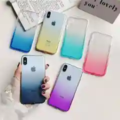 Силиконовый чехол на iPhone | Полупрозрачный градиент 5 / 5s / se / 6 / 6s / 6+ / 6s+ / 7 / 8 / 7+ / 8+ / X / XS / XR / XS Max / 11 / 11 Pro / 11 Pro Max / SE 2020