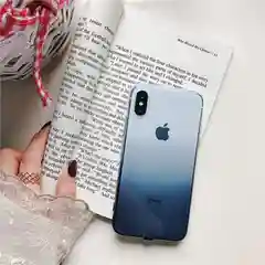 Черный силиконовый чехол на iPhone | Полупрозрачный градиент 5 / 5s / se / 6 / 6s / 6+ / 6s+ / 7 / 8 / 7+ / 8+ / X / XS / XR / XS Max / 11 / 11 Pro / 11 Pro Max / SE 2020