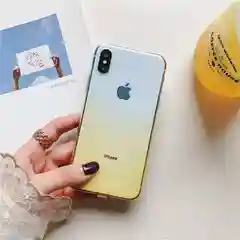 Желтый силиконовый чехол на iPhone | Полупрозрачный градиент 5 / 5s / se / 6 / 6s / 6+ / 6s+ / 7 / 8 / 7+ / 8+ / X / XS / XR / XS Max / 11 / 11 Pro / 11 Pro Max / SE 2020