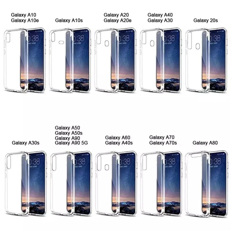 Прозрачный чехол для Samsung Galaxy A30|A40|A50 A31|A41|A51 A8|A9