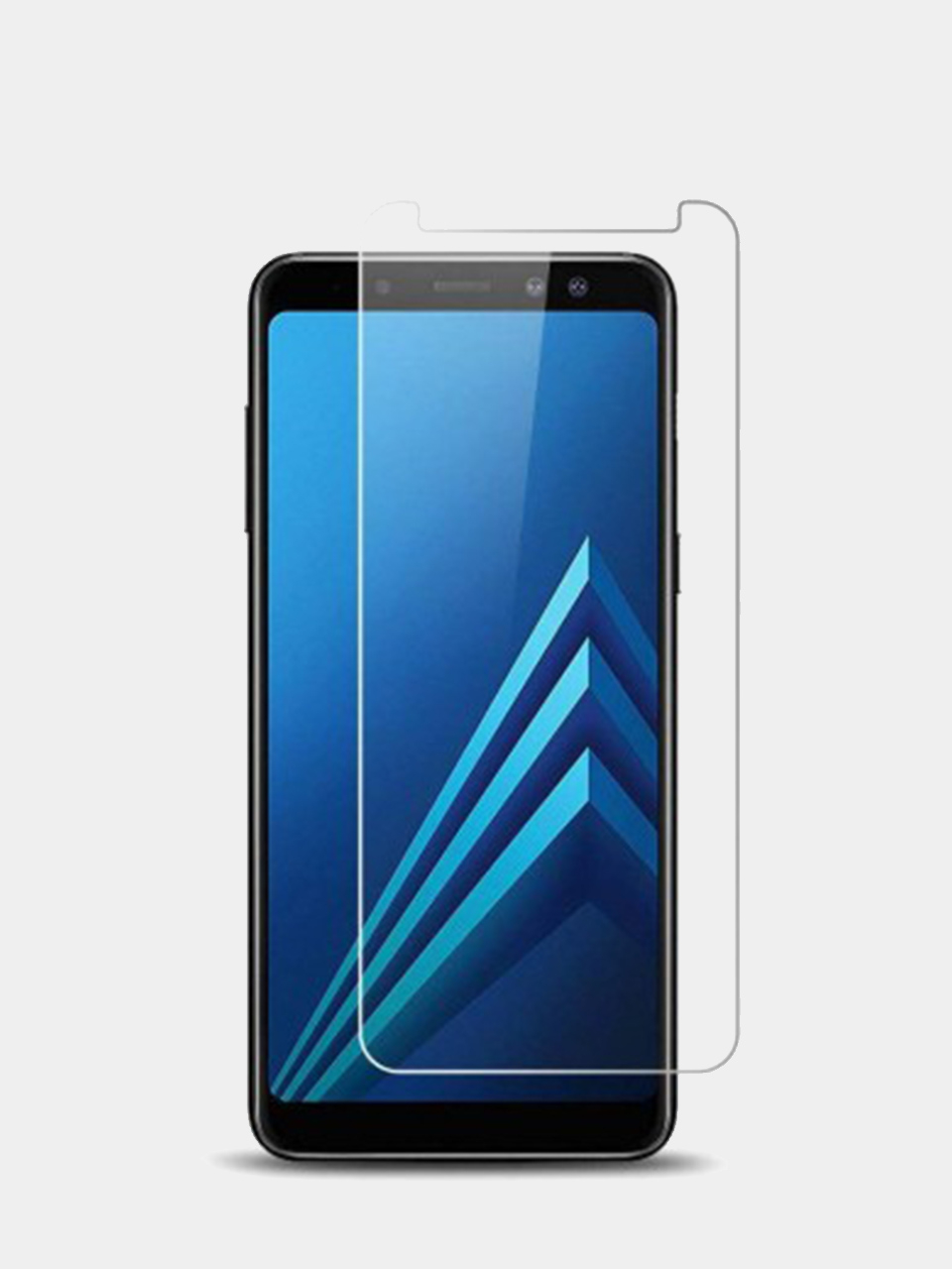 Защитное стекло 2D для смартфона Samsung Galaxy A7 2018 / самсунг гэлекси  А7 2018 прозрачное купить по цене 90 ₽ в интернет-магазине KazanExpress