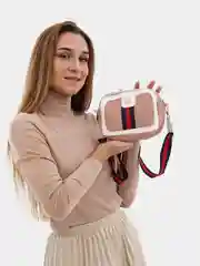Розовый женская сумка с плечевым ремешком