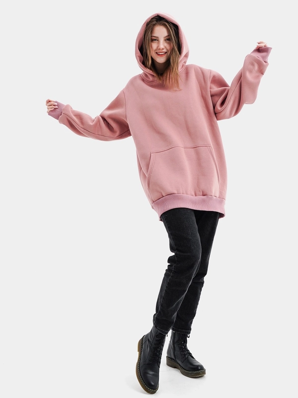 Худи JustWear цвета пыльной розы, размер 50