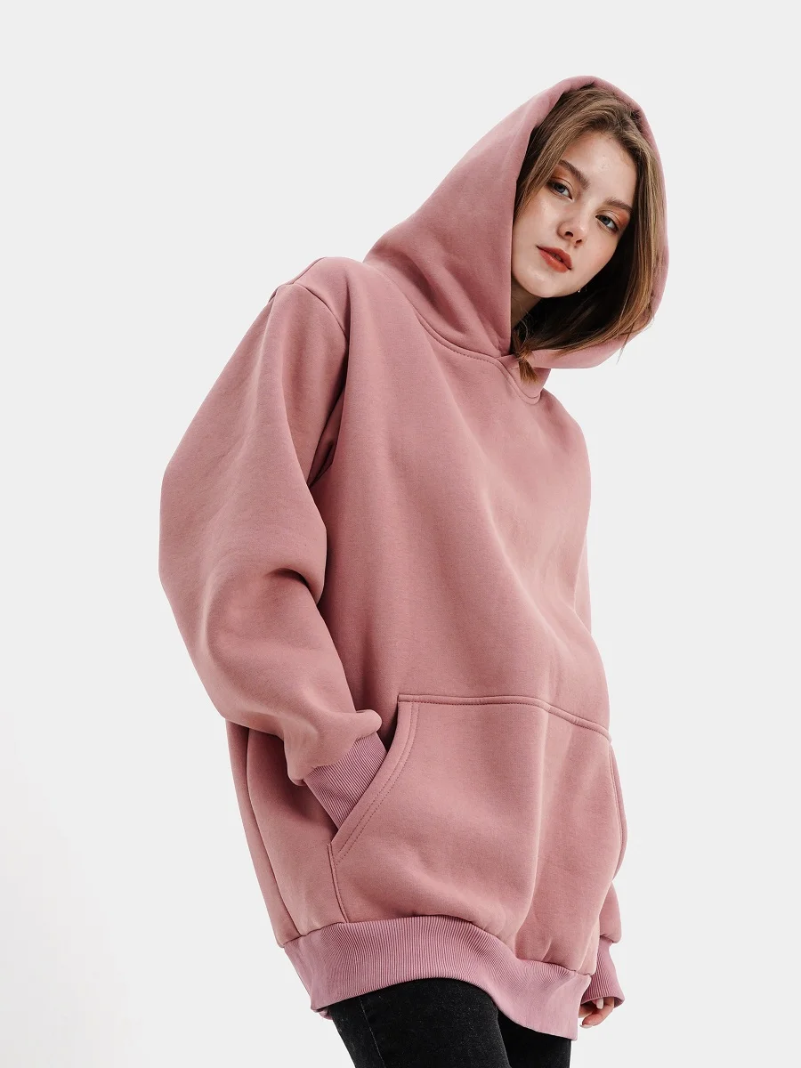 Худи JustWear цвета пыльной розы, размер 50