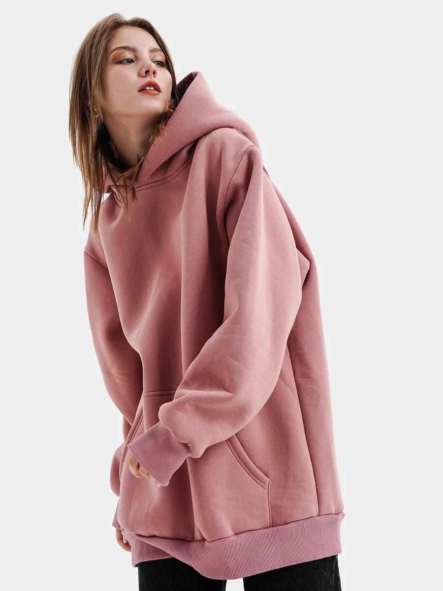 Худи JustWear цвета пыльной розы, размер 50