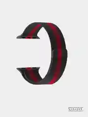 Угольный ремешок металлический для Apple Watch 3,4,5,6,7, SE 38/40/41 mm, 42/44/45 mm