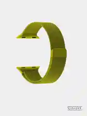 Оливковый ремешок металлический для Apple Watch 3,4,5,6,7, SE 38/40/41 mm, 42/44/45 mm