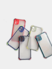 Чехол для iPhone (Айфон) с защитой камеры, ударопрочный бампер по углам, матовое покрытие