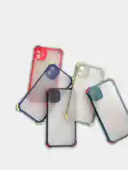 Чехол для iPhone (Айфон) с защитой камеры, ударопрочный бампер по углам, матовое покрытие
