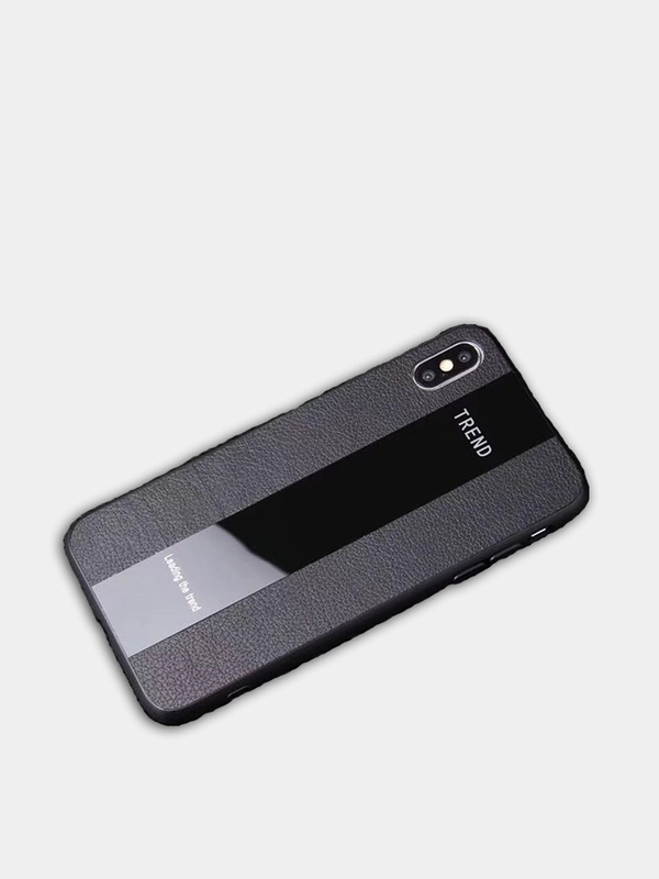 Чехол на айфон в стиле Porsche из TPU c вставками из искусственной кожи для iPhone