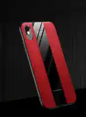 Чехол на айфон в стиле Porsche из TPU c вставками из искусственной кожи для iPhone