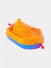Игрушка для купания 4 цвета в ванной Полесье "Кораблик", корабль катер для ванны