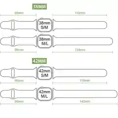 Ремешок для Apple Watch 1  2  3  4  5 силиконовый спортивный