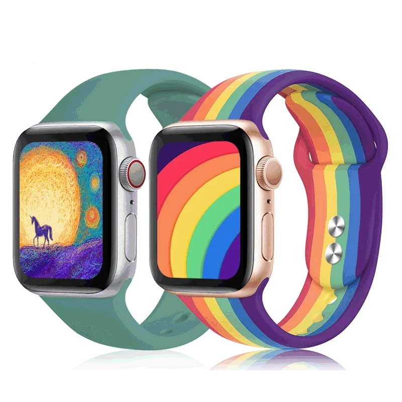 Ремешок для Apple Watch 1  2  3  4  5 силиконовый спортивный