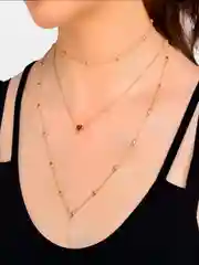 Бежевый цепочка с подвесками