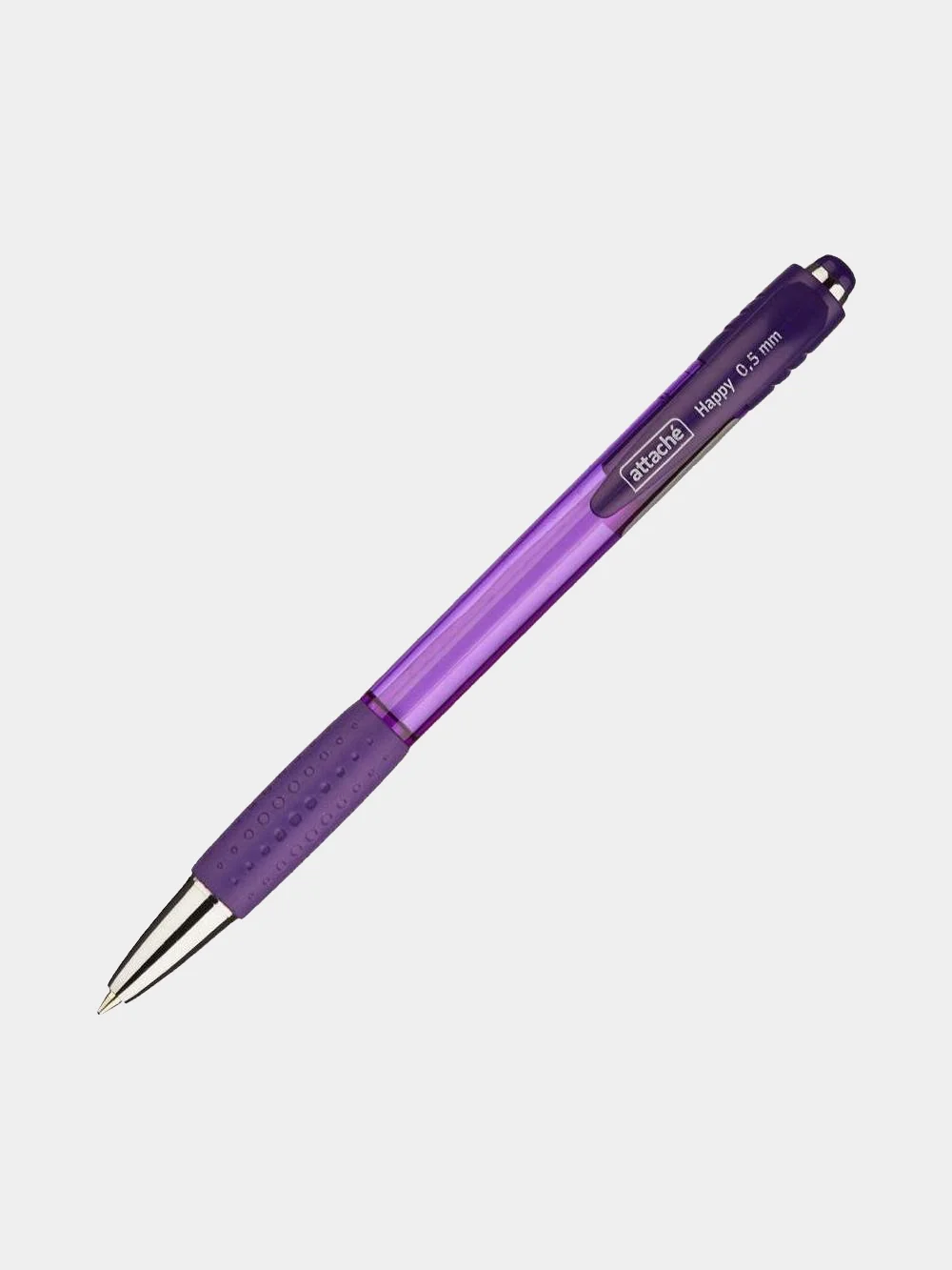 Фиолетовый ручка шариковая Attache Happy,фиолетовый корпус,цвет чернил-синий
