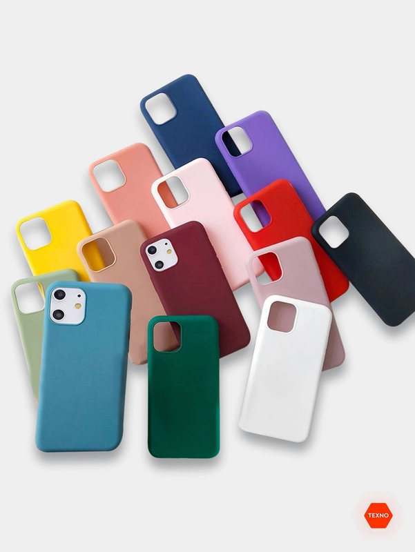 Чехол для Apple iPhone X / XS силиконовый, 14 цветов
