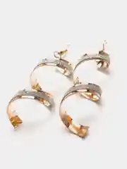 Серьги с подвеской, c напылением из искуственного камня