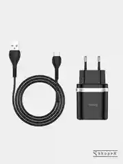 Белый сетевое зарядное устройство Type-C Hoco C12Q 18W QC 3.0 Самсунг/Хонор/Xiaomi/Андроид/Redmi