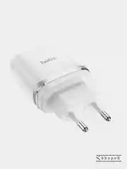 Белый сетевое зарядное устройство Type-C Hoco C12Q 18W QC 3.0 Самсунг/Хонор/Xiaomi/Андроид/Redmi