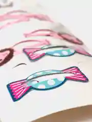 Розовый заколки клик-клак