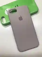 Серый меланж защитный силиконовый чехол для iphone 7 iphone 8 с яблоком