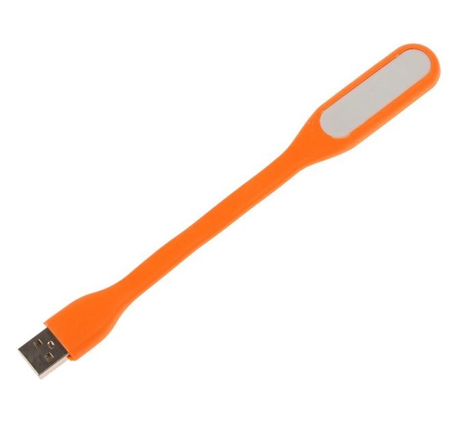 Светильник светодиодный LuazON, USB, гибкий, 5 ватт, 6 диодов, оранжевый