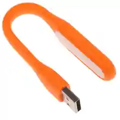 Светильник светодиодный LuazON, USB, гибкий, 5 ватт, 6 диодов, оранжевый