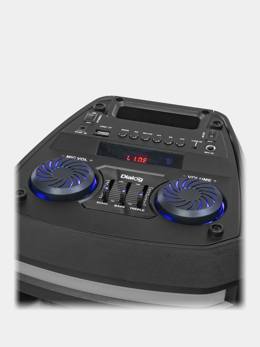 Bluetooth-колонка с подсветкой Dialog AO-12 Oscar, USB / microSD / AUX / FM, 30 Вт