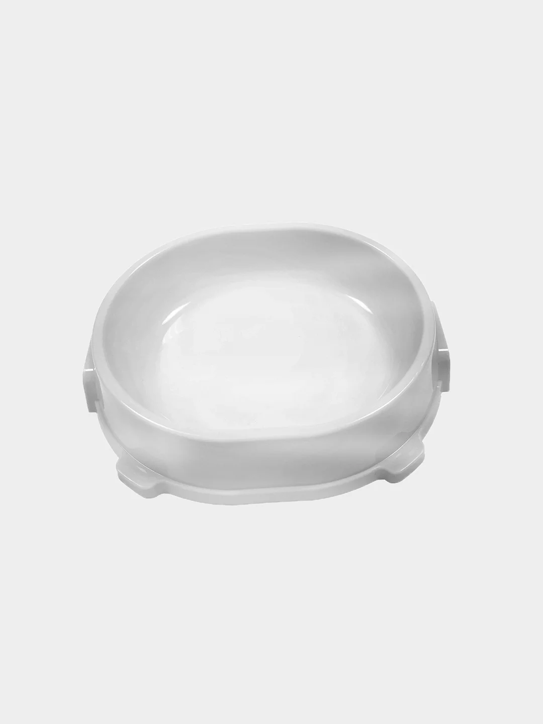 Серебряный миска для кошек и собак пластиковая FAVORITE, нескользящая, 0,22 л