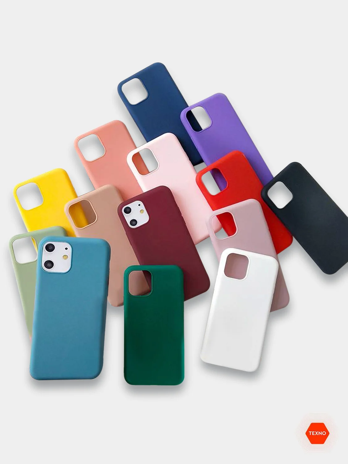 Голубой чехол для Apple iPhone 6 Plus / 6s Plus силиконовый, 14 цветов