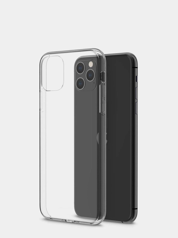 Чехол силиконовый для iPhone, прозрачный
