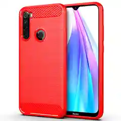 Красный карбоновый чехол Xiaomi Redmi Note 8T