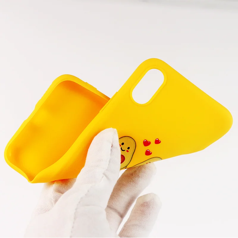 Желтый чехол с авокадо для iPhone 7 Plus, 8 Plus, XS max