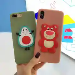 Мягкий чехол для айфон с 3D принтам для iPhone 6/6s, 6s+, 7/8, 7+/8+, X/XS, XR, XS max