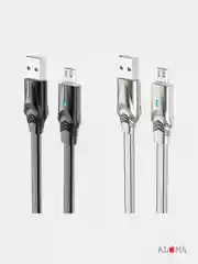 Кабель для зарядки и передачи данных Borofone BU12 Synergy Micro-USB 2.4А с индикатором