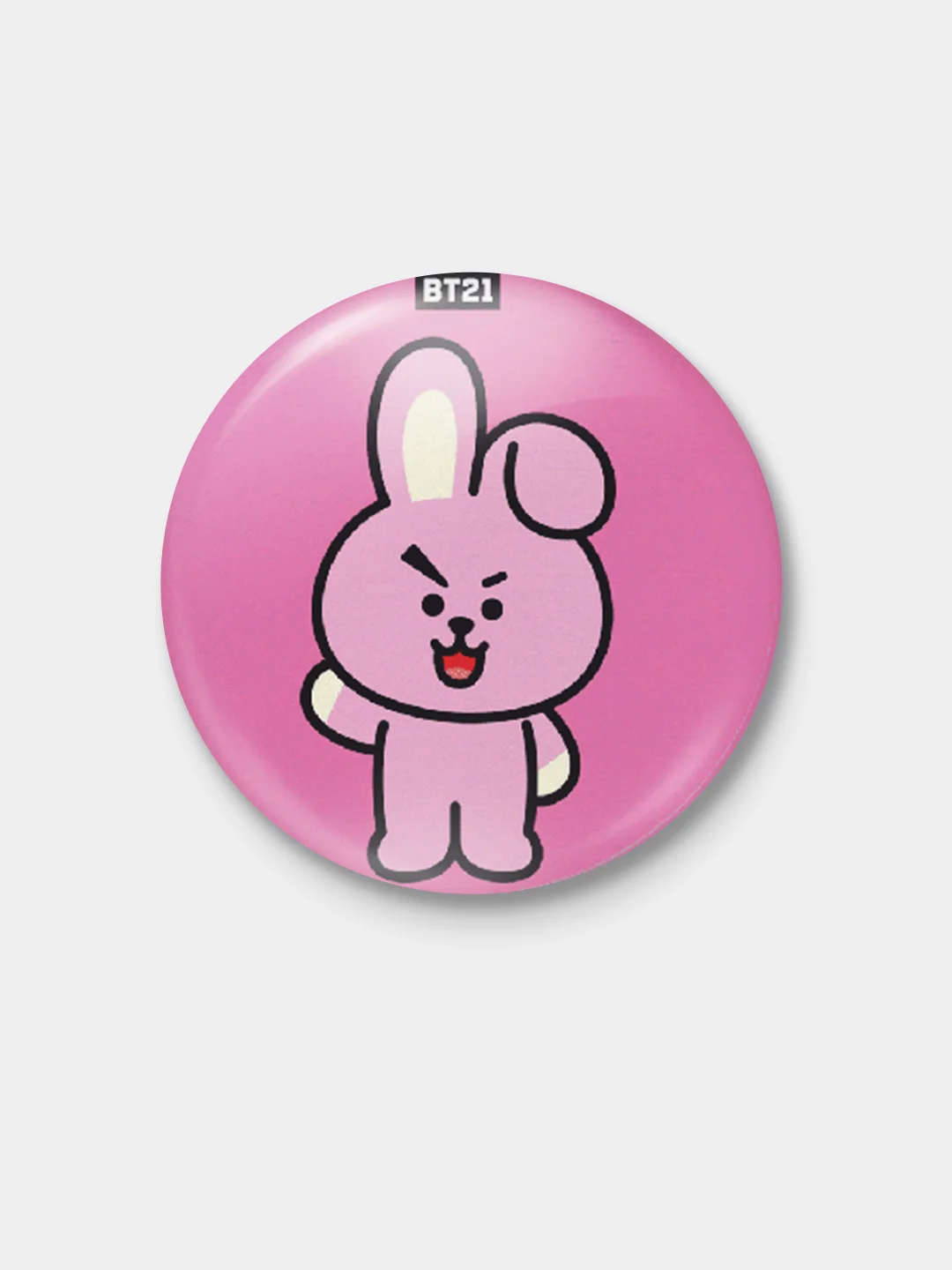 Белый к-поп значки "BT21", 56 мм