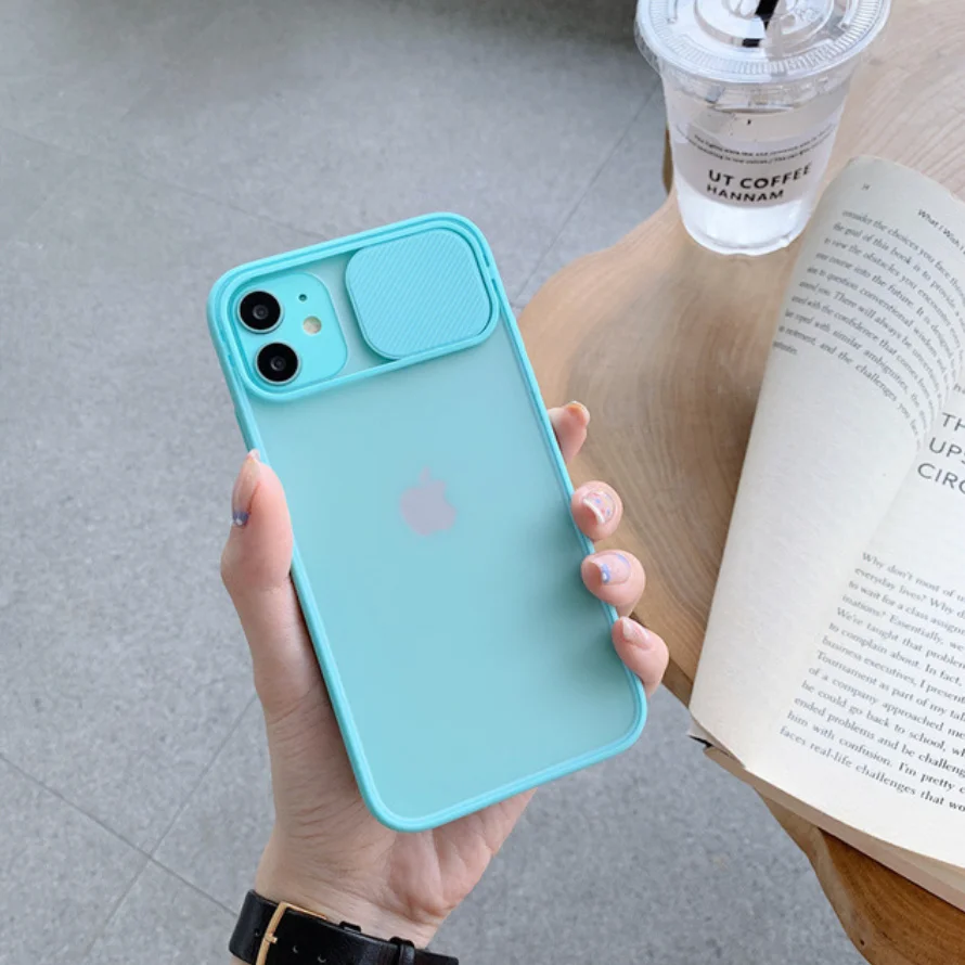 Бирюзовый чехлы c защитой камеры для iPhone 7/8, 7 Plus/8 Plus, X/XS, XR, XS max, 11, 11 Pro max