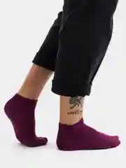 Багровый женские короткие носки