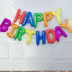 Красный воздушные шары "Happy Birthday". Фольгированный