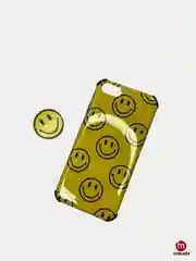 Желтый чехол для iPhone XR,с рисунком, попсокетом