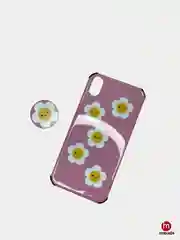 Красный чехол для iPhone XR,с рисунком, попсокетом