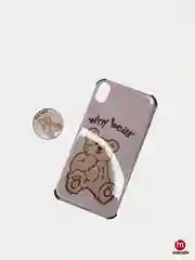 Фуксия чехол для iPhone XR,с рисунком, попсокетом
