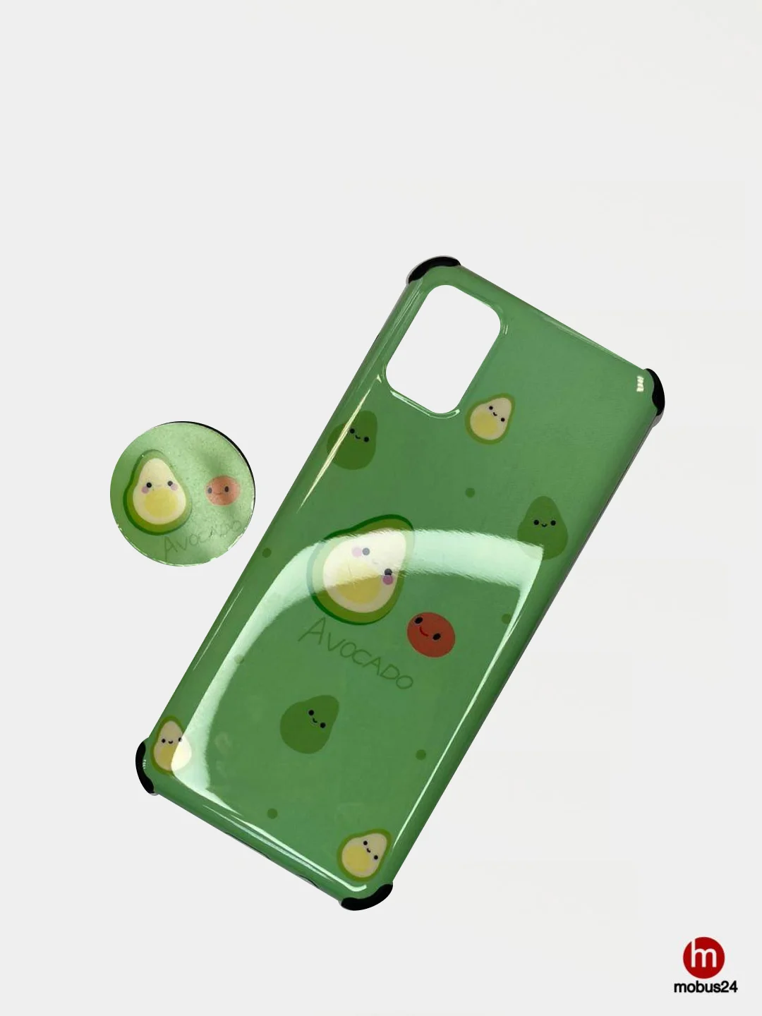 Мятный чехол для iPhone XR,с рисунком, попсокетом