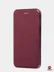 Багровый чехол-книжка для Samsung J4 CORE