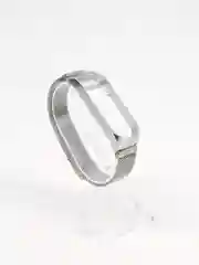 Серебряный миланский ремешок для Xiaomi Mi Band 5