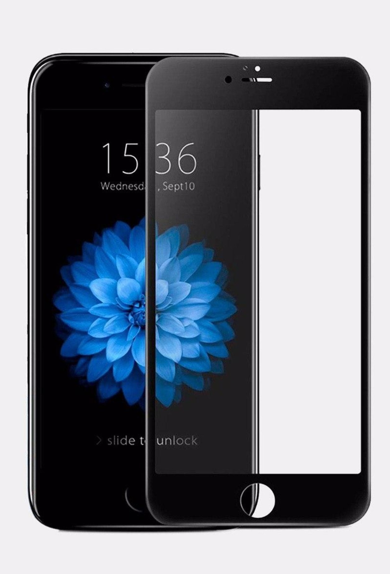 Защитное стекло iphone 7/8/ SE 2020 9D черное купить по цене 99 ₽ в  интернет-магазине KazanExpress