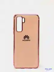 Розовый чехол силиконовый Huawei Honor P40 Lite, глянцевый