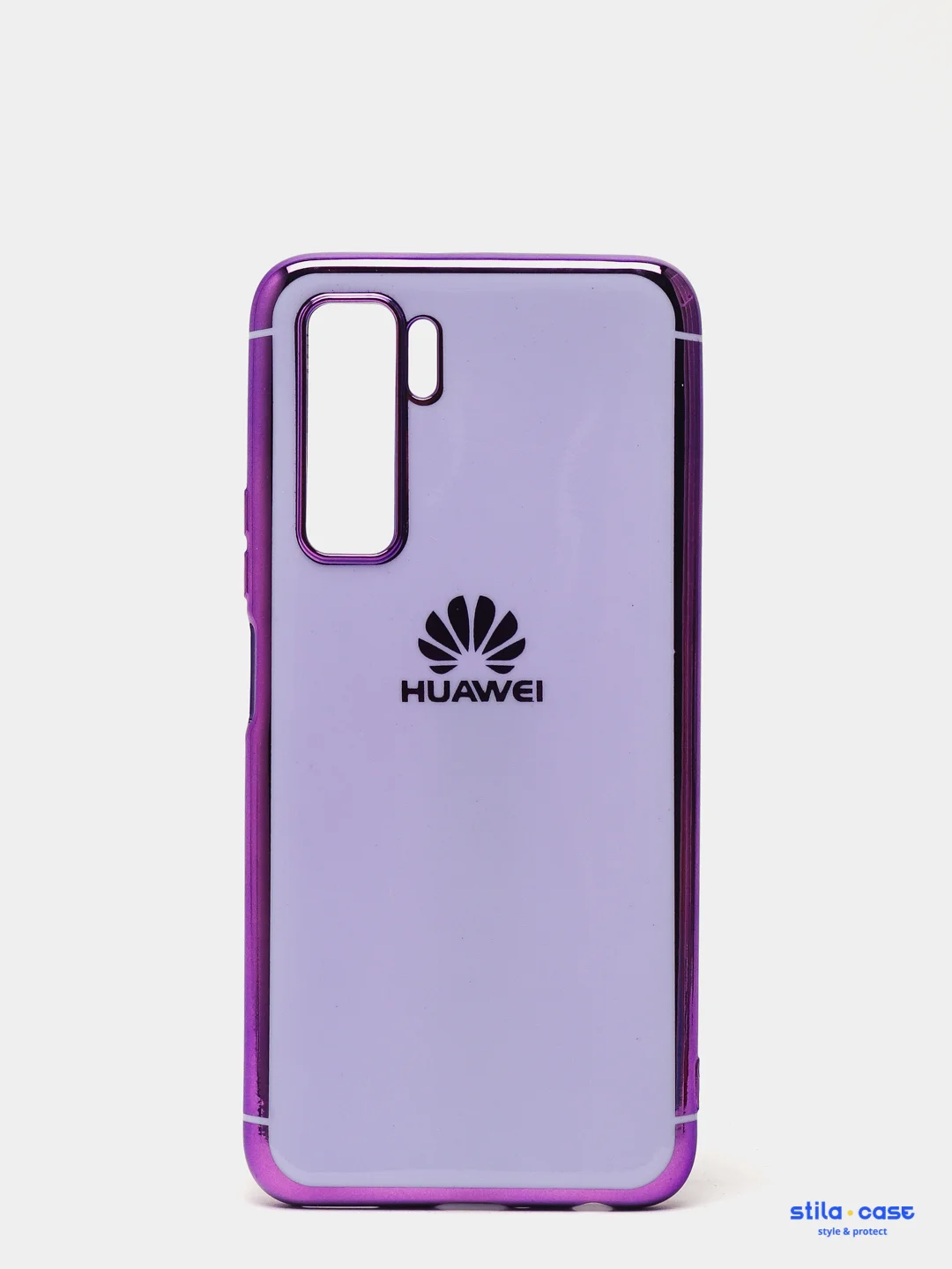 Лавандовый чехол силиконовый Huawei Honor P40 Lite, глянцевый